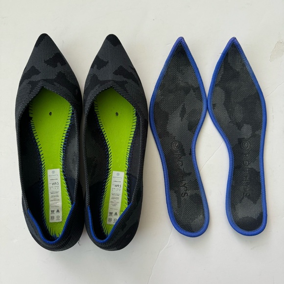 Rothy's The Point Gray Camo Pointed Flats 9.5 - Picture 6 of 9